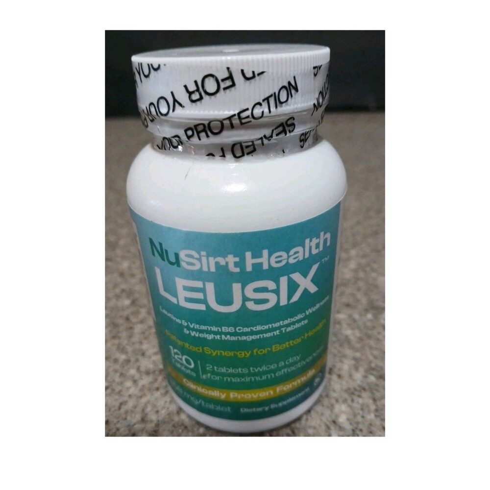 Nusirt Health Leusix Weight Management Leucine & B6 120 Tabs / 558mg Exp 6/2027